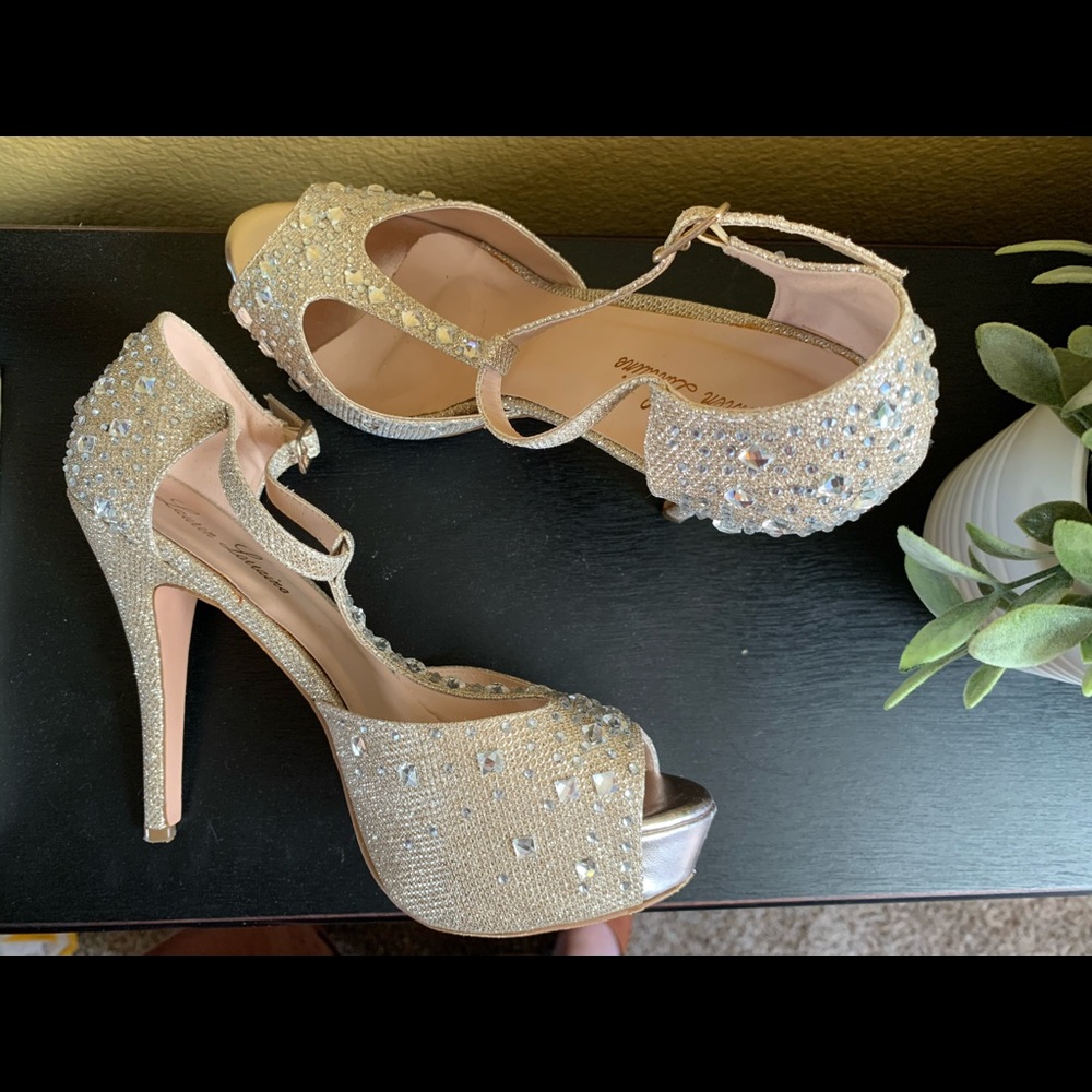 Lauren Lorraine Sparkly High Heels